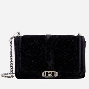 Rebecca Minkoff Black Velvet Love Crossbody
